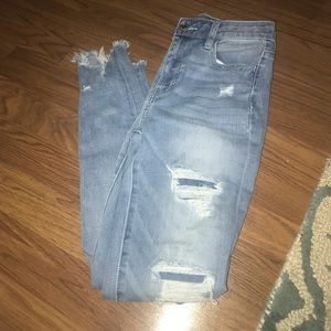 American Eagle ripped skinny jeans